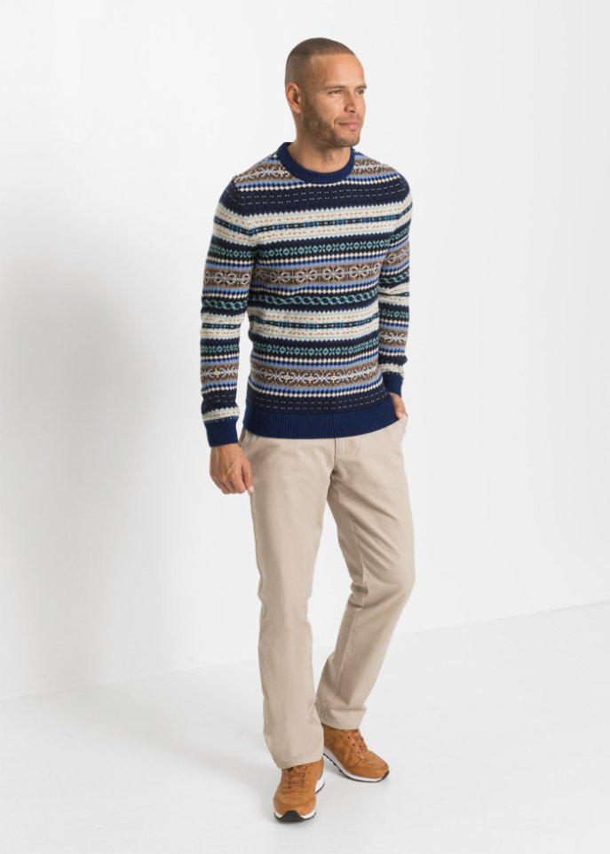 Norweger Pullover mit recyceltem Polyacryl