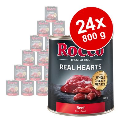 Sparpaket Rocco Real Hearts 24 x 800 g