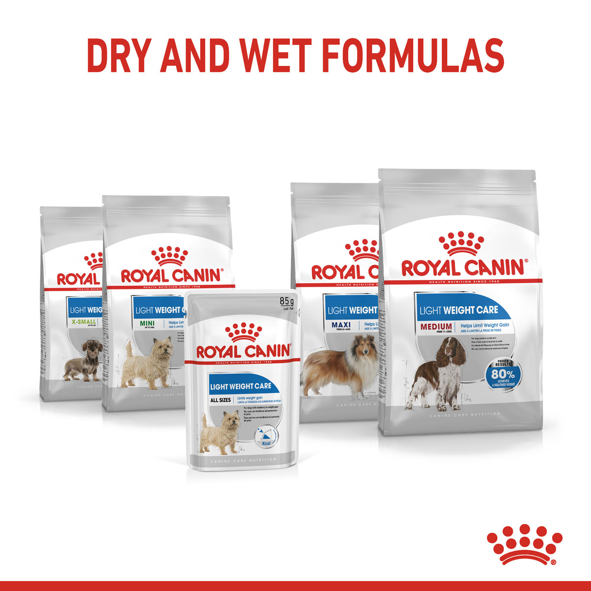 ROYAL CANIN LIGHT WEIGHT CARE Nassfutter für Hunde mit Neigung zu Übergewicht12x85g