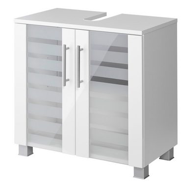 HELD MÖBEL Badmöbel-Set Jaca, (4-St), Badmöbel-Set mit hochglanz Fronten