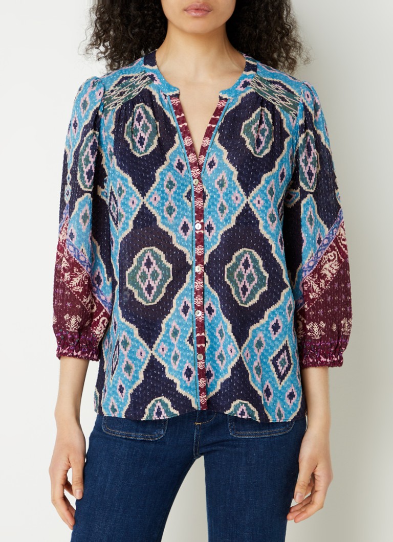 ba&sh Blouse with print and texture