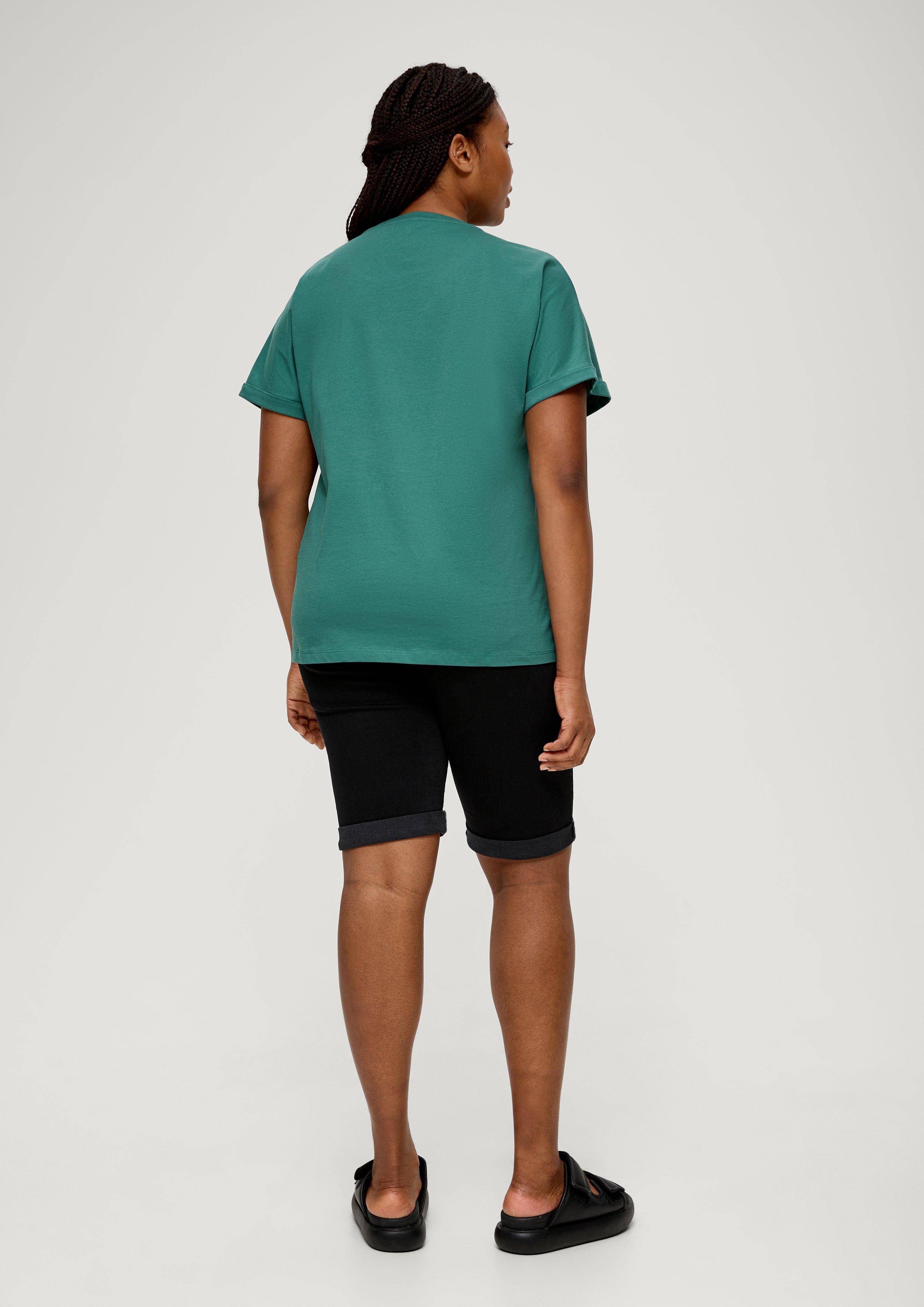 Baumwollshirt mit Frontprint  2131702-65D8