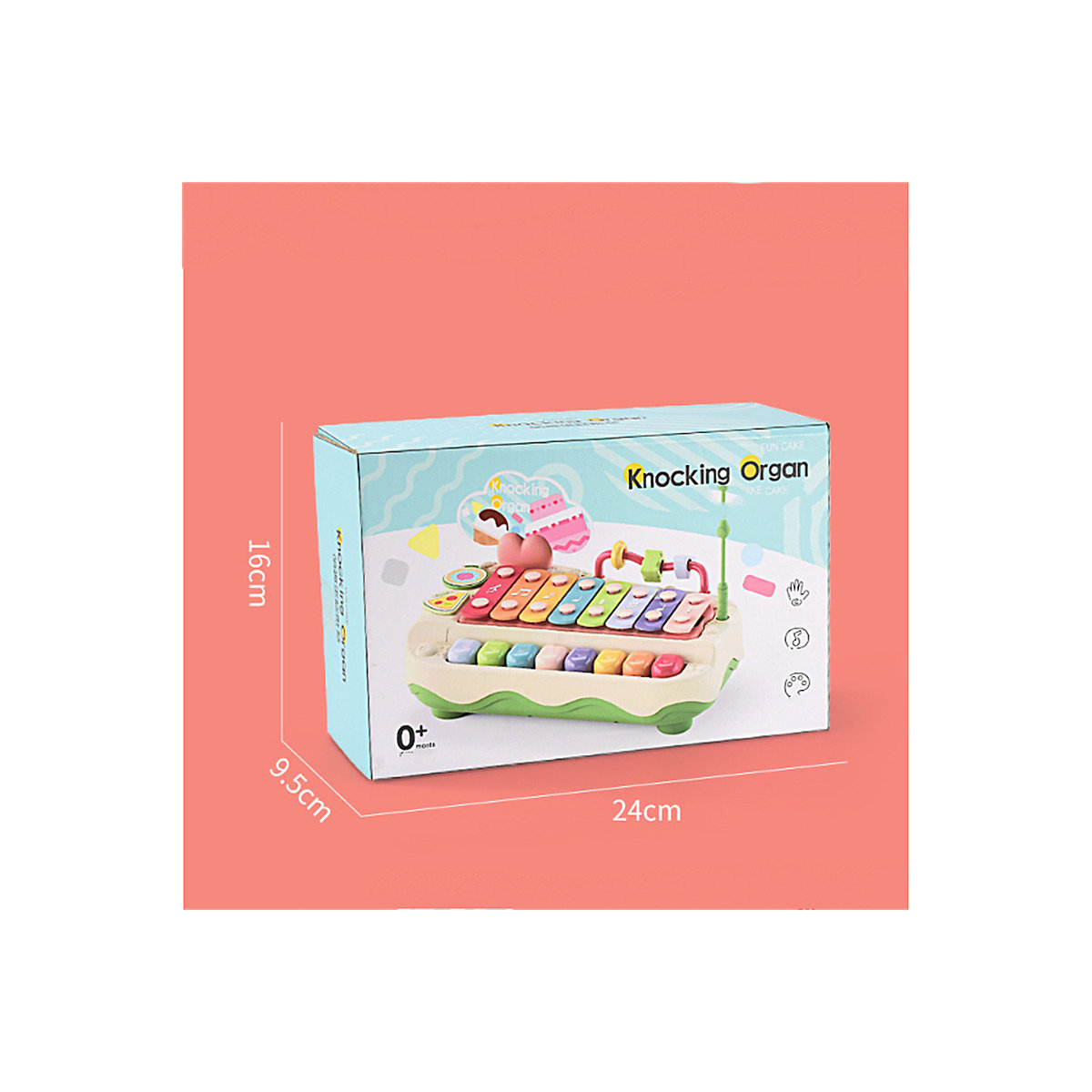 Kindermusik-Kuchenklopfklavierspielzeug Acht-Ton-Schlaginstrument, multifunktionales Happy-Percussion-Klavierspielzeug