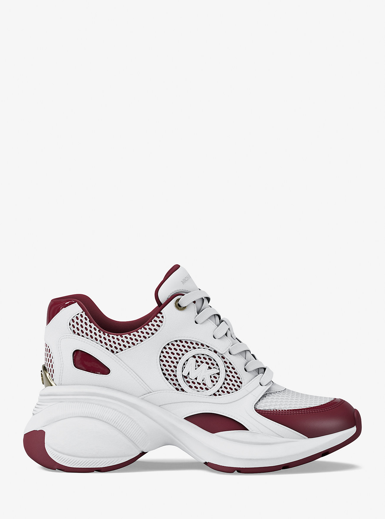 Zuma Leather and Mesh Trainer - MULBERRY
