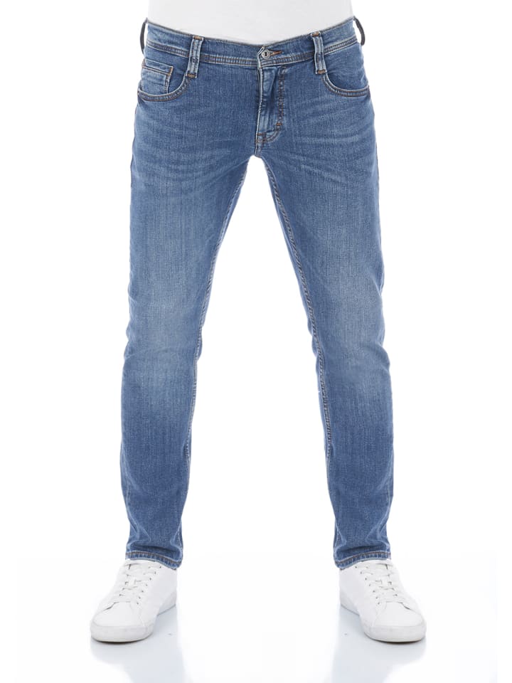 Mustang Jeans Oregon tapered in Blau günstig kaufen