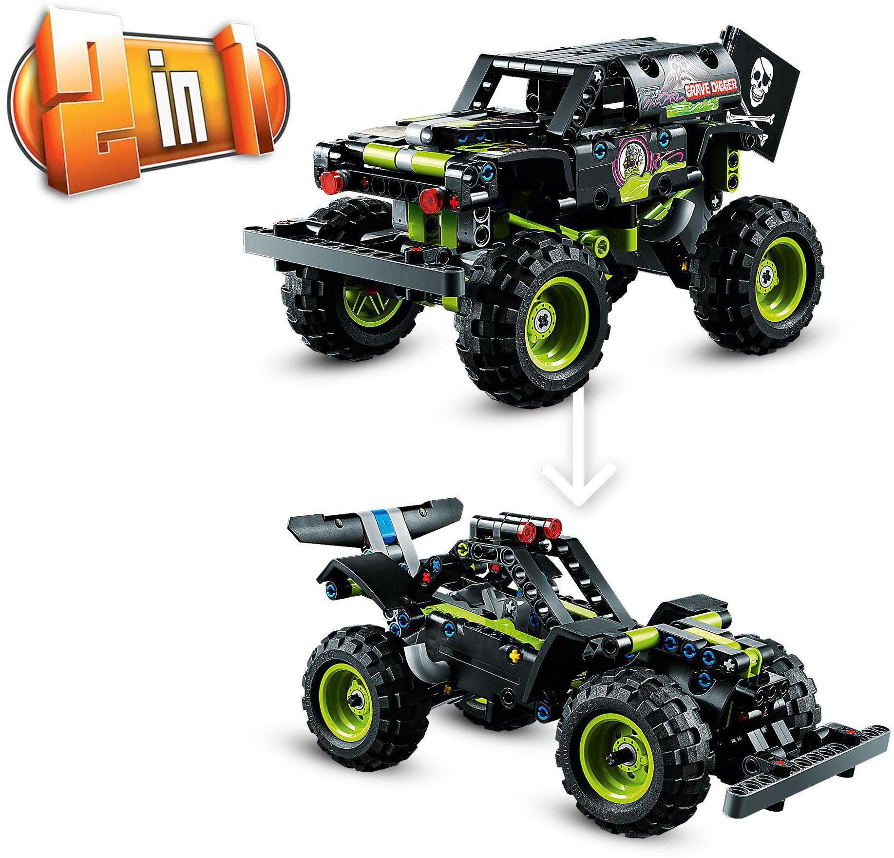 LEGO® Konstruktionsspielsteine Monster Jam® Grave Digger® (42118), LEGO® Technic, (212 St), Made in Europe