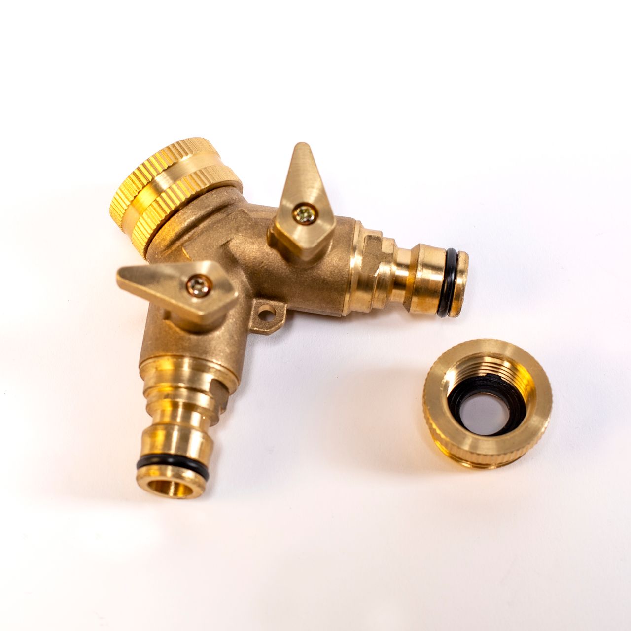 UPP Wasserverteiler 2 Wege für 1/2'   3/4' / Wasserhahnanschluss /Wasserhahnstecker