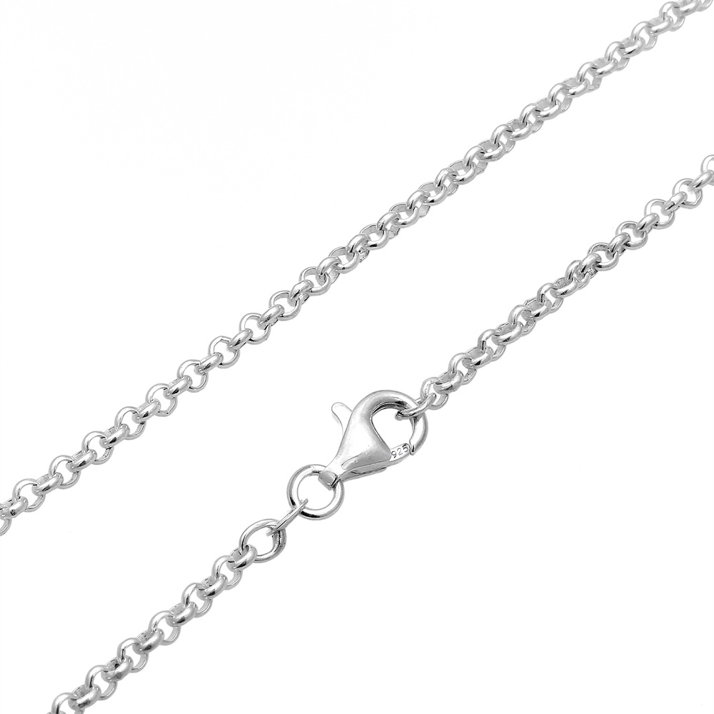 KUZZOI KUZZOI Collier Herren Erbskette Coin Massiv Logo 925 Silber Bijoux