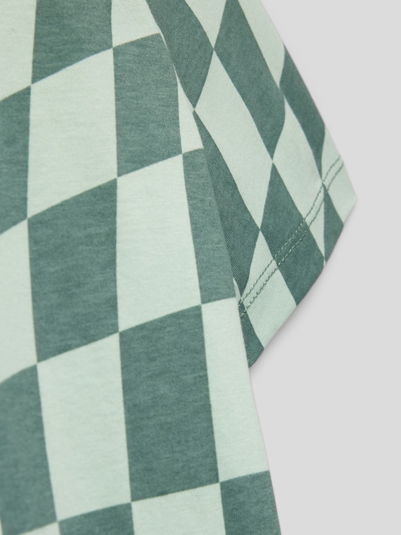 T-Shirt mit Allover-Muster in schilf