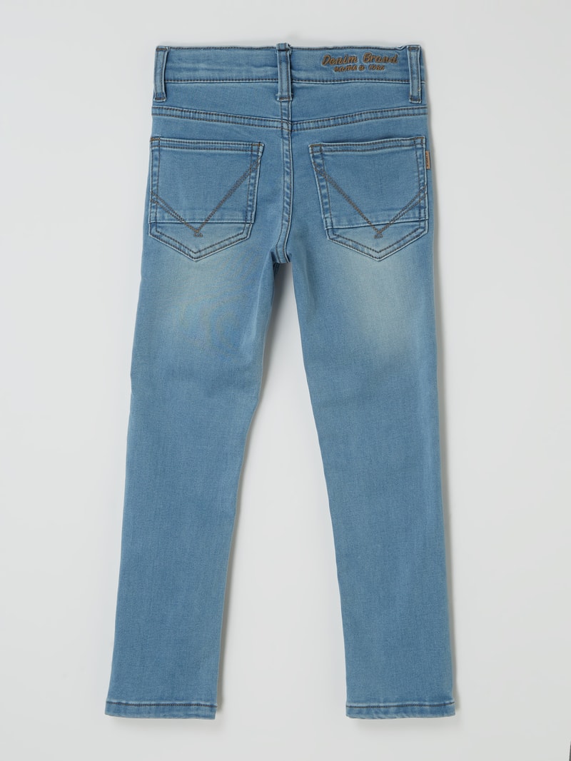 Jeans mit Stretch-Anteil Modell 'Theo' in jeans