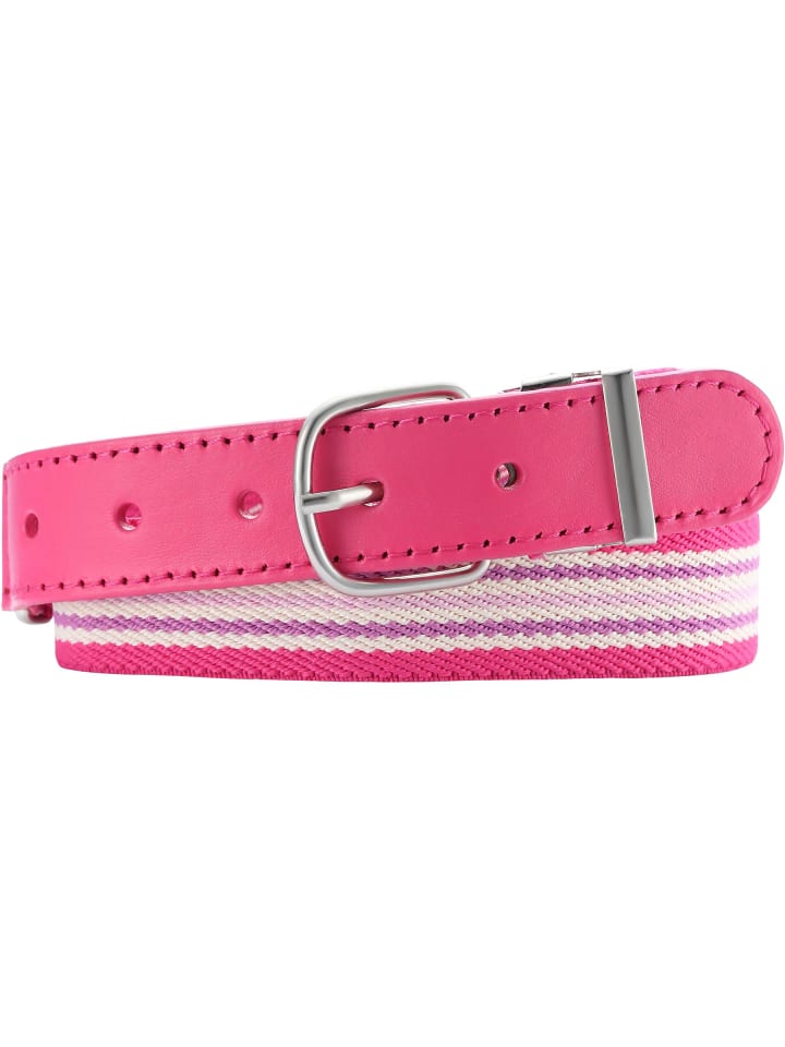 Playshoes Elastik-Gürtel Ringel in Pink günstig kaufen