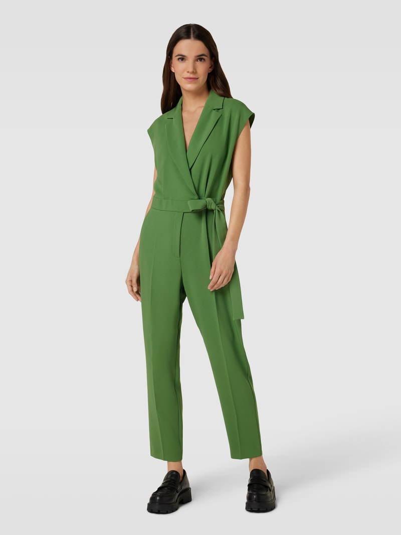 Jumpsuit mit Reverskragen Modell 'STORICO' in grün