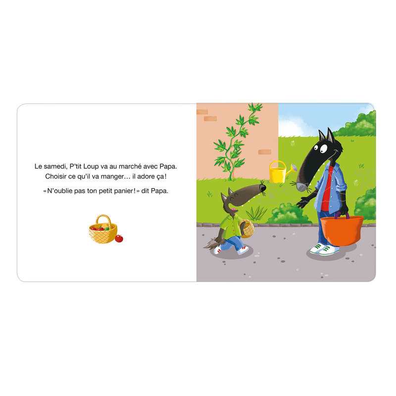 Livre P'tit loup va au marché - Auzou