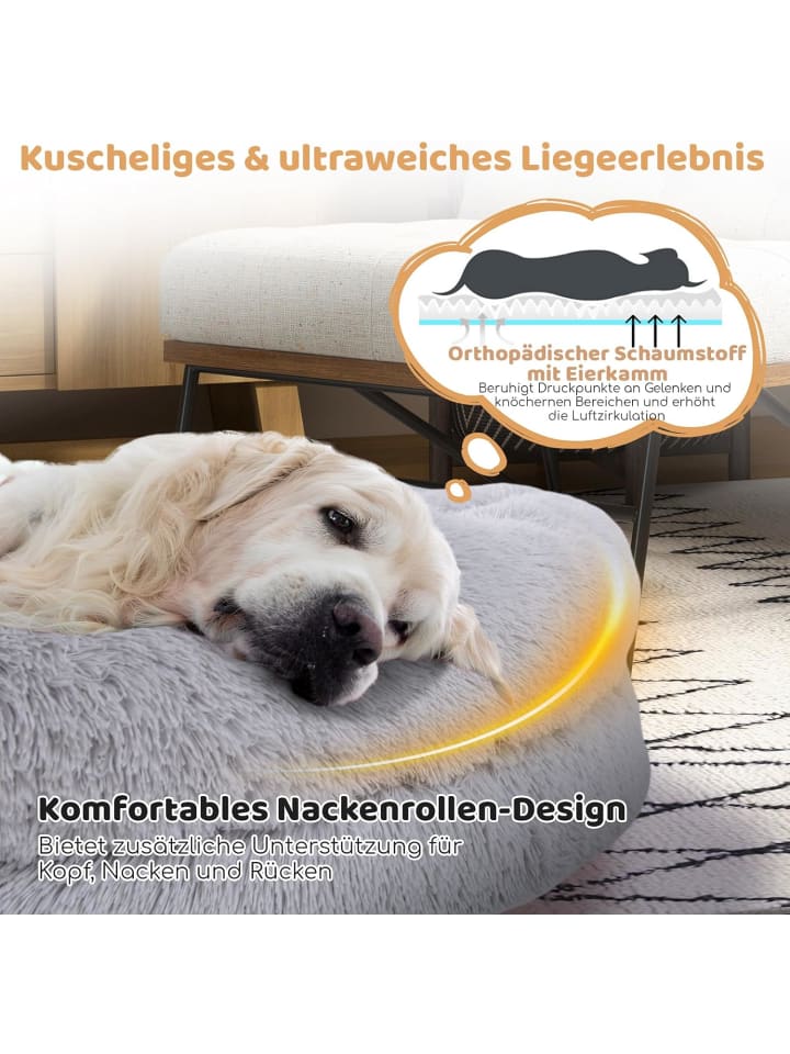 COSTWAY Hundebett für Menschen & Hunde in Grau günstig kaufen onesize