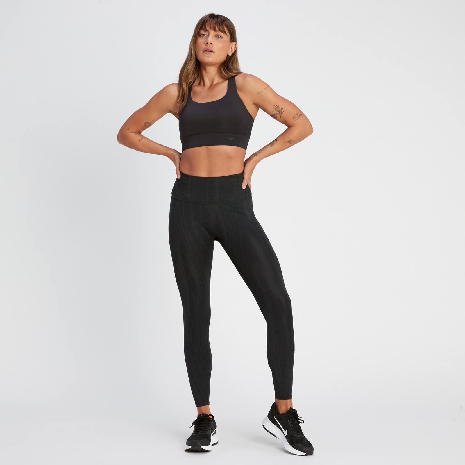 Brassière de sport à maintien supérieur MP Tempo pour femmes – Noir