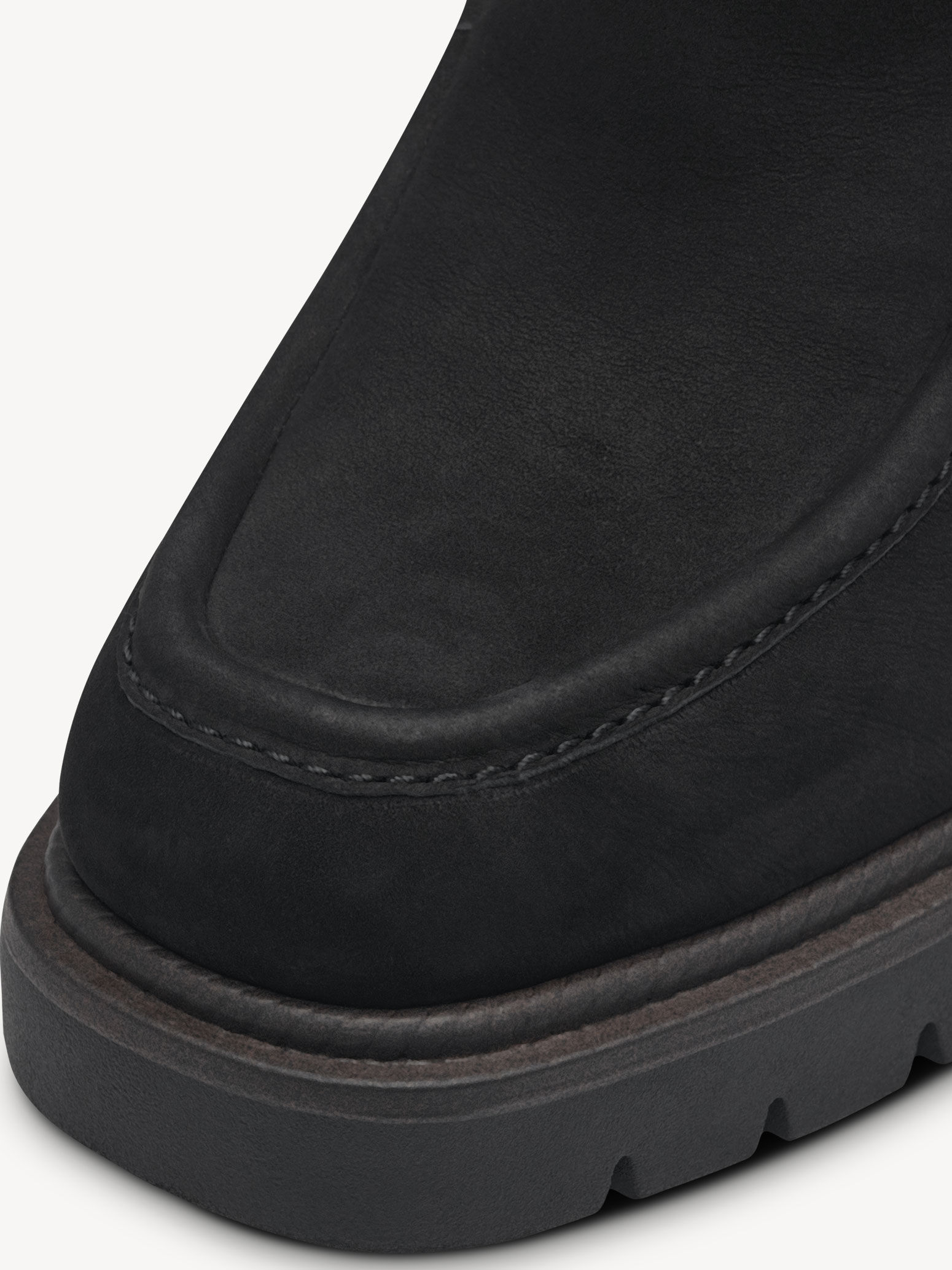 Bottine en cuir - noir
