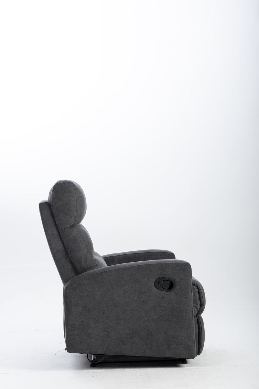 Happy Home Couchgarnitur Set Sofaset Sitzgarnitur 3tlg. mit 5 Relaxfunktionen dunkelgrau