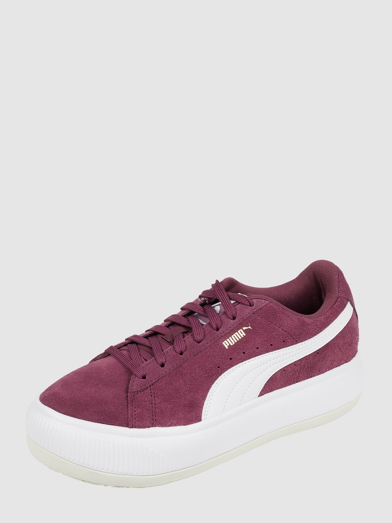 Sneaker aus Veloursleder Modell 'Mayu' in bordeaux rot