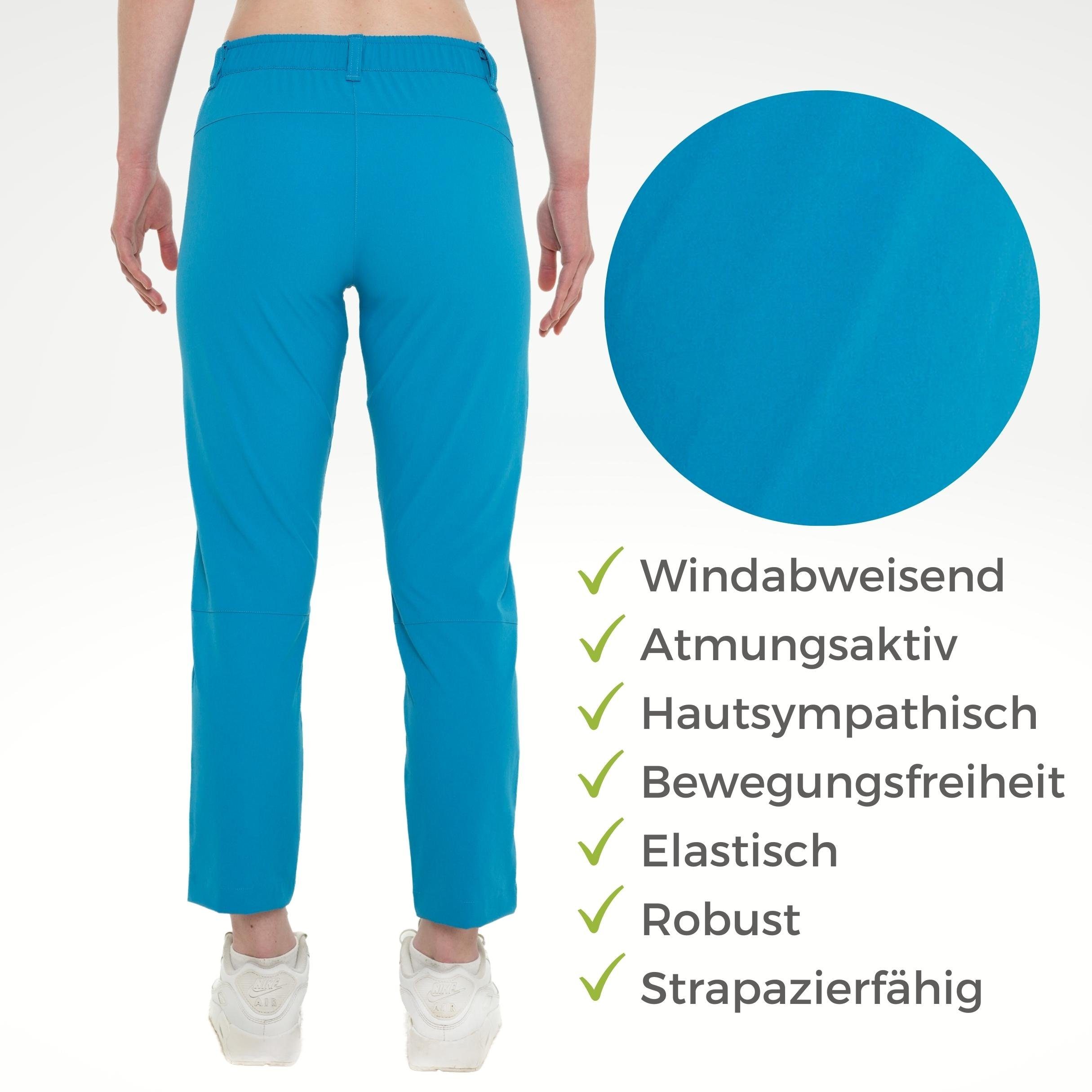 Kaymountain Trekkinghose Damen Trekking Wander Outdoor Hose 7/8 Sierra Light Laguna 36
