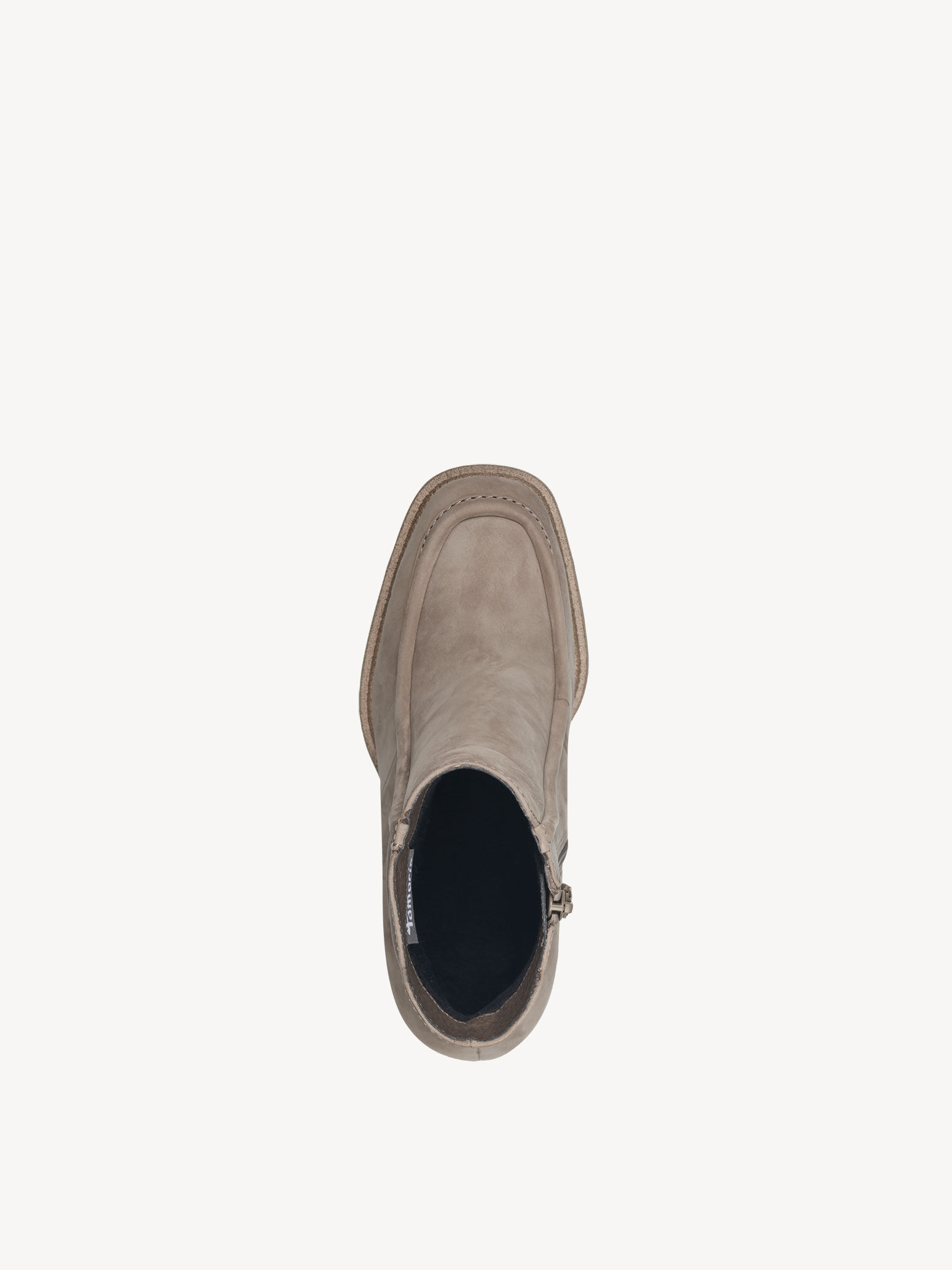 Bottine en cuir - beige
