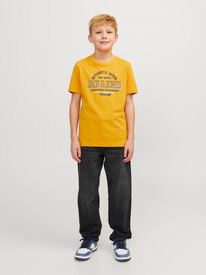 JACK & JONES Junior Jeans JJICHRIS JJORIGINAL SQ 602 JNR relaxed fit in black denim günstig kaufen