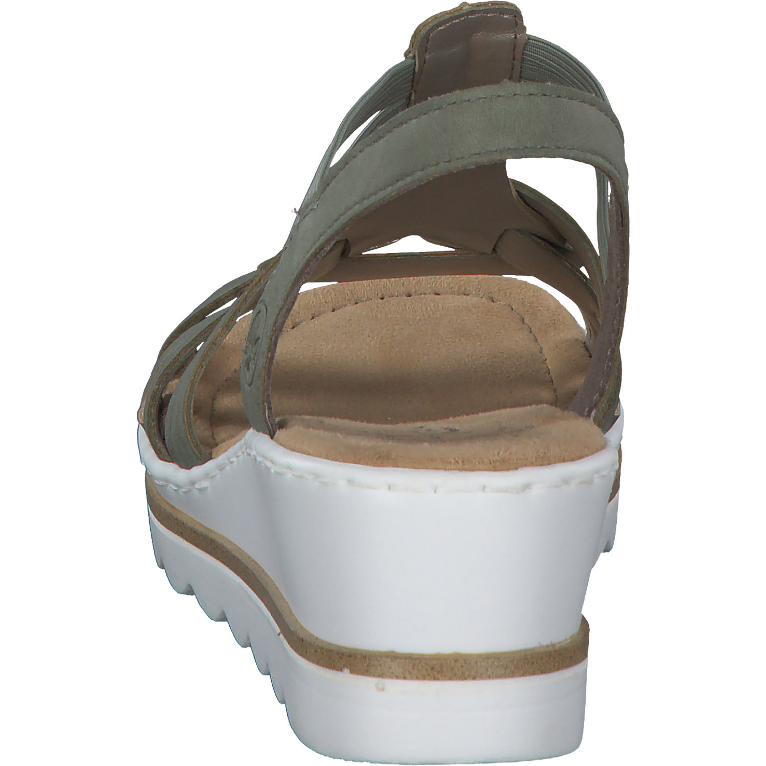 Rieker 67459, Plateau-Sandaletten, Damen, schilf