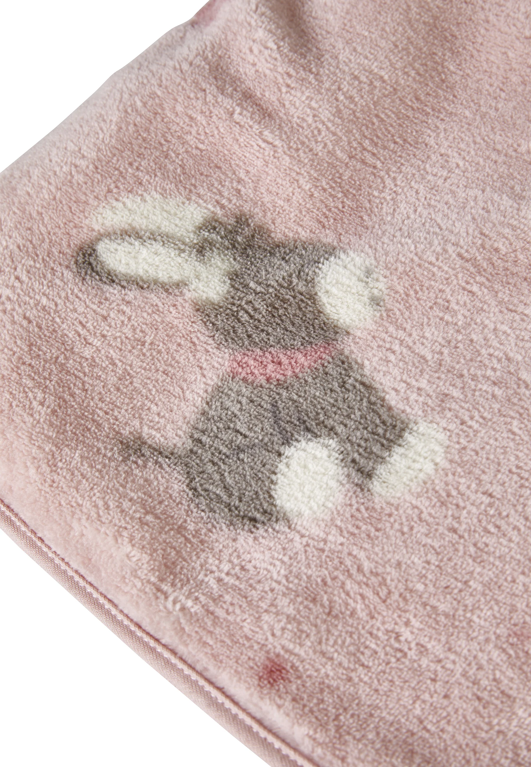 Babydecke Esel Emmi Girl mit Allover-Motiv in rosa