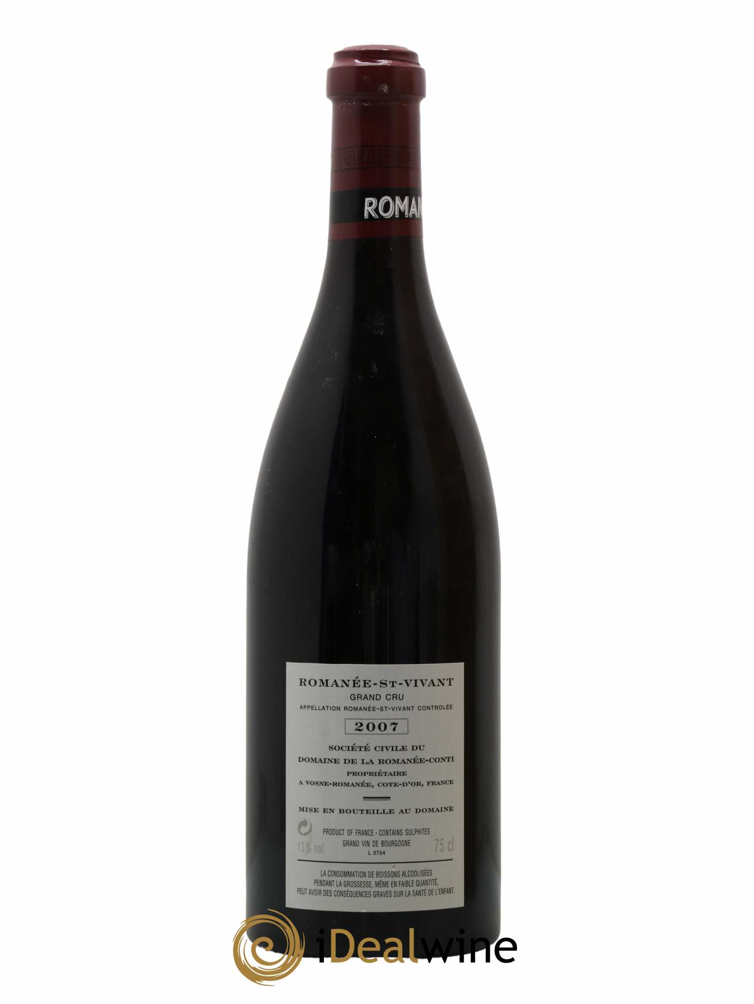 Romanée-Saint-Vivant Grand Cru Domaine de la Romanée-Conti  2007 - Lot de 1 Bouteille