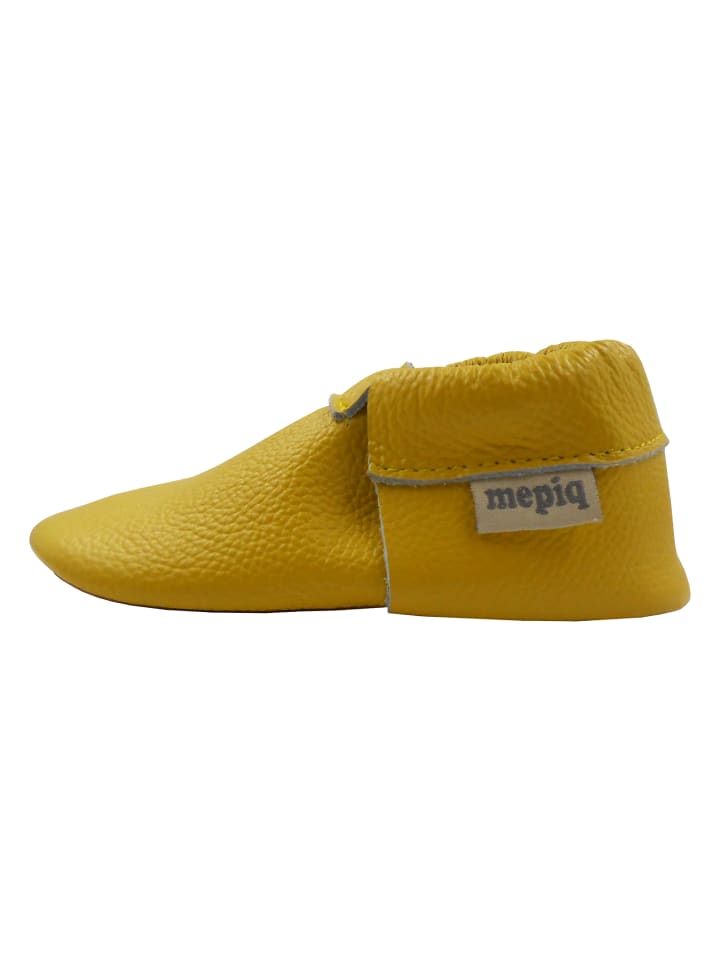 Yalion Baby Leder-Krabbelschuhe in Gelb günstig kaufen