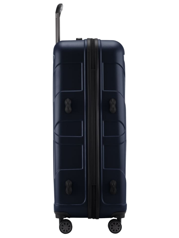 suitline mittelgroßer Hartschalen-Koffer Check-In Reisekoffer TSA 68L in Dunkelblau günstig kaufen M