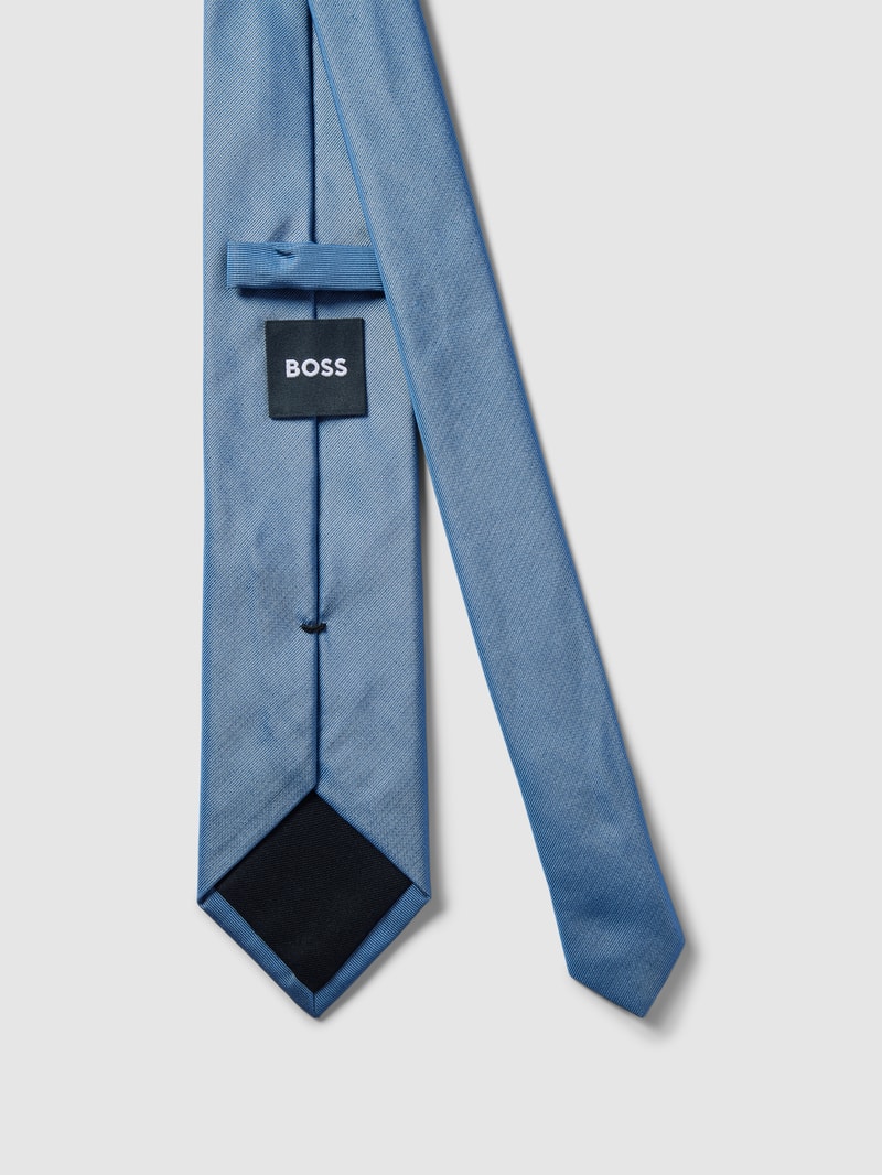 Krawatte mit Label-Patch in jeans