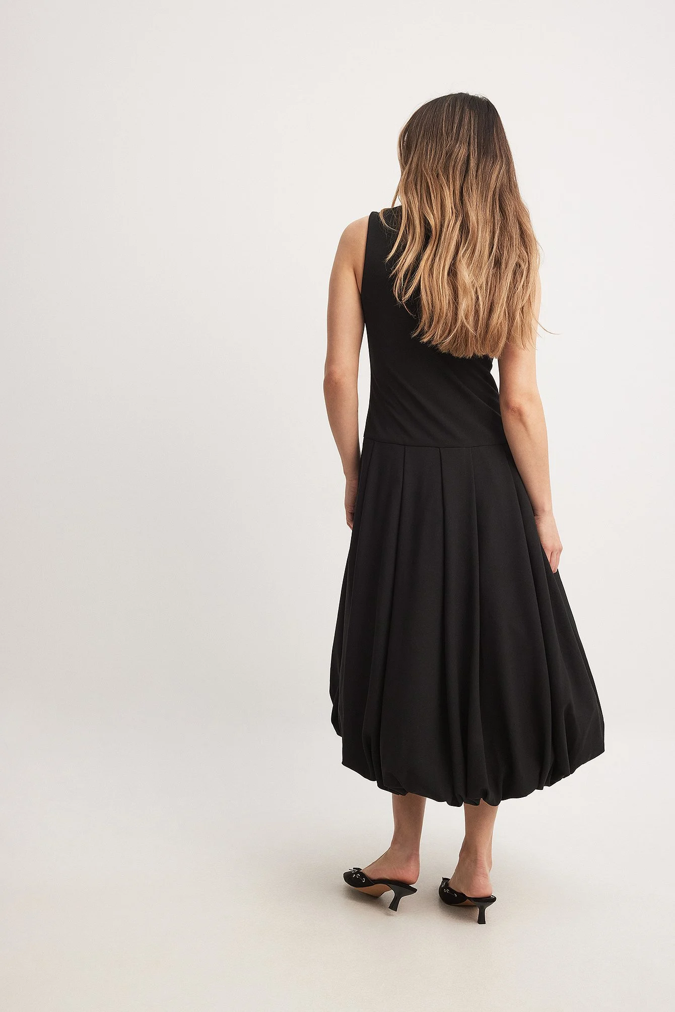 Midikleid mit Ballonrock