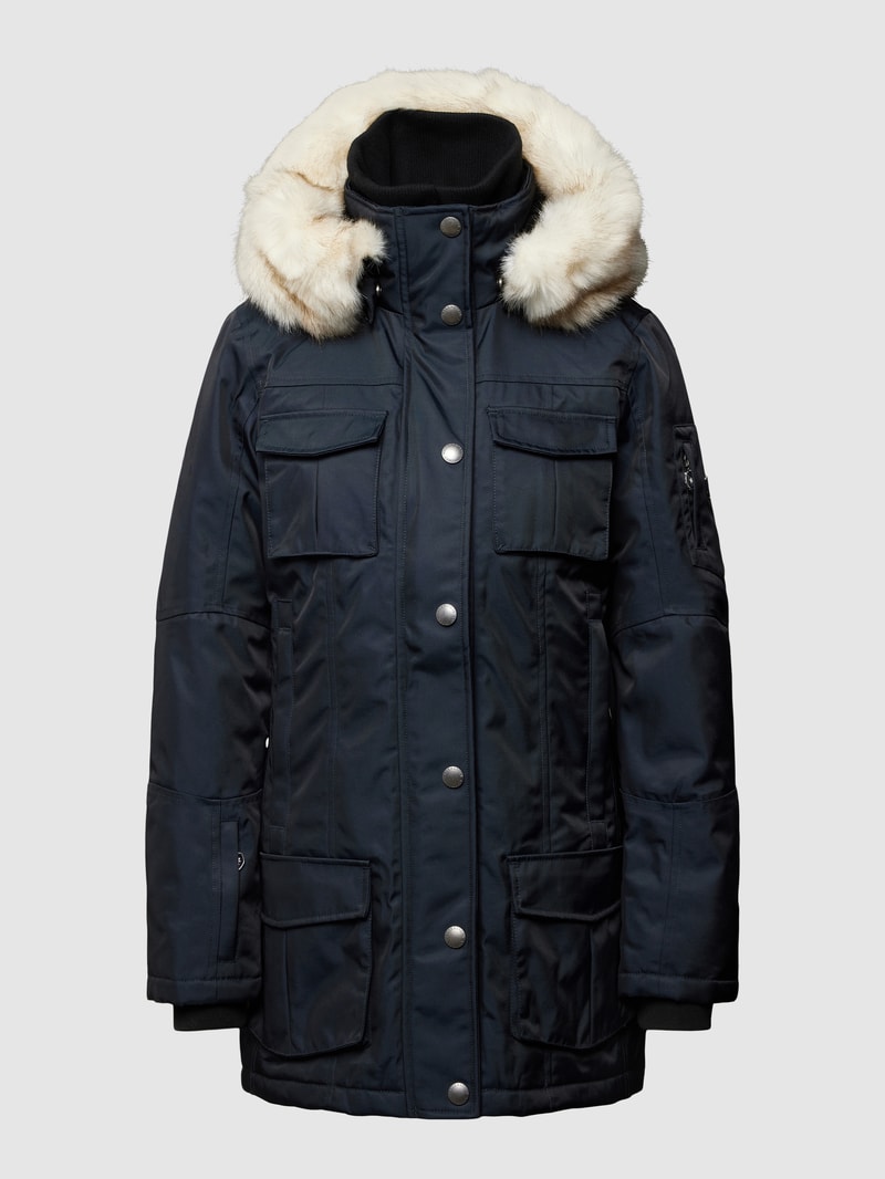 Funktionsjacke mit Label-Patch Modell 'Schneezauber' in dunkelblau