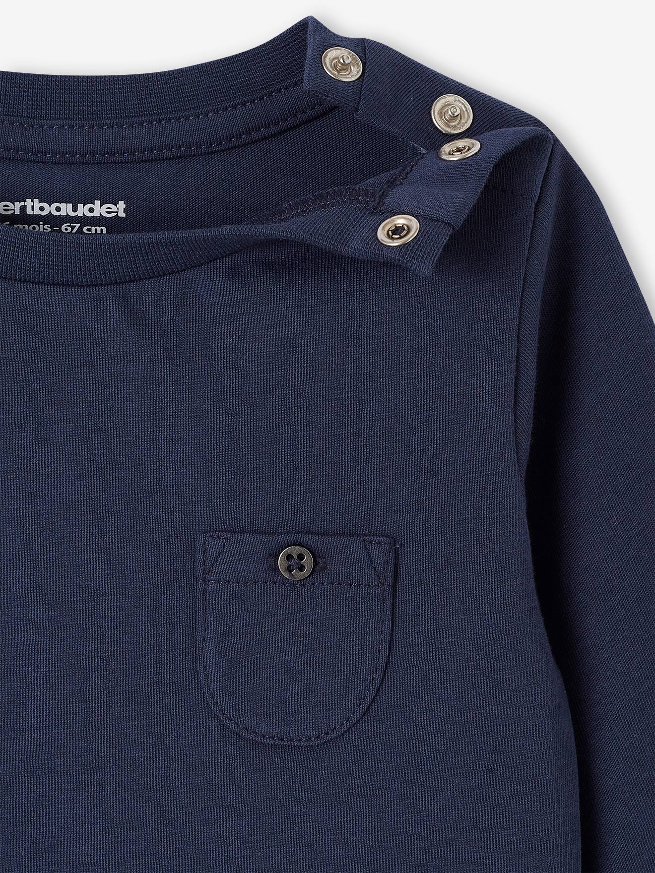 Lot de 2 tee-shirts Basics bébé manches longues écru