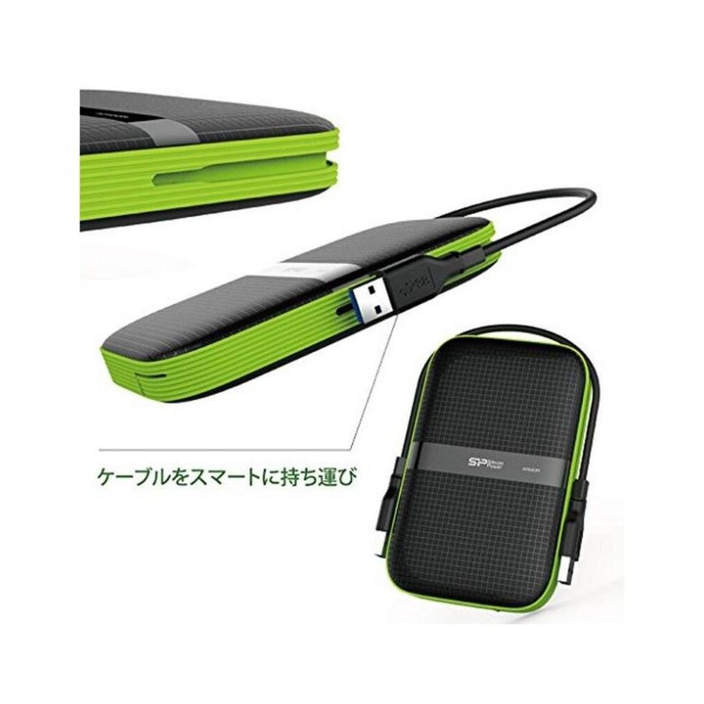 SILICON POWER Externe Festplatte Silicon Power A60 25 USB 30 1 TB Anti-shock Waterpr interne Gaming-SSD