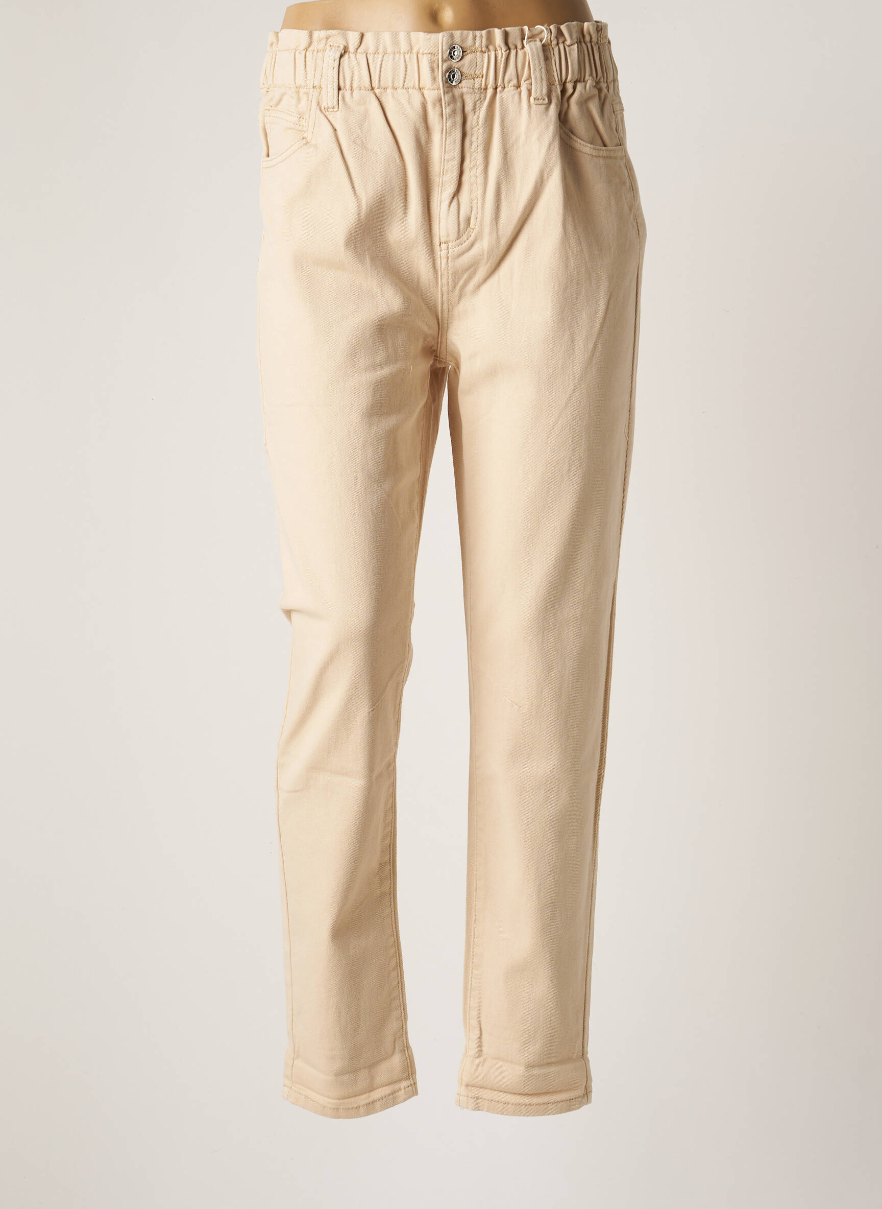 C Est Beau La Vie Jeans Coupe Droite Femme couleur beige