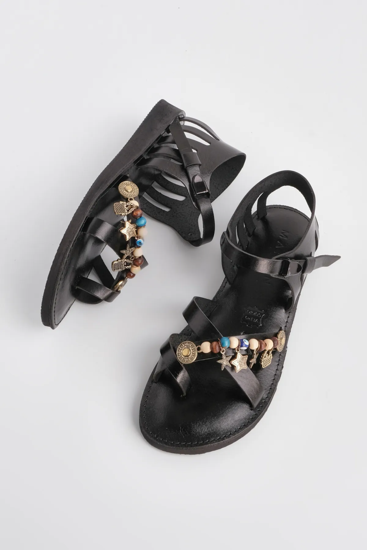 Marjin  Sandalette - Schwarz - Flacher Absatz