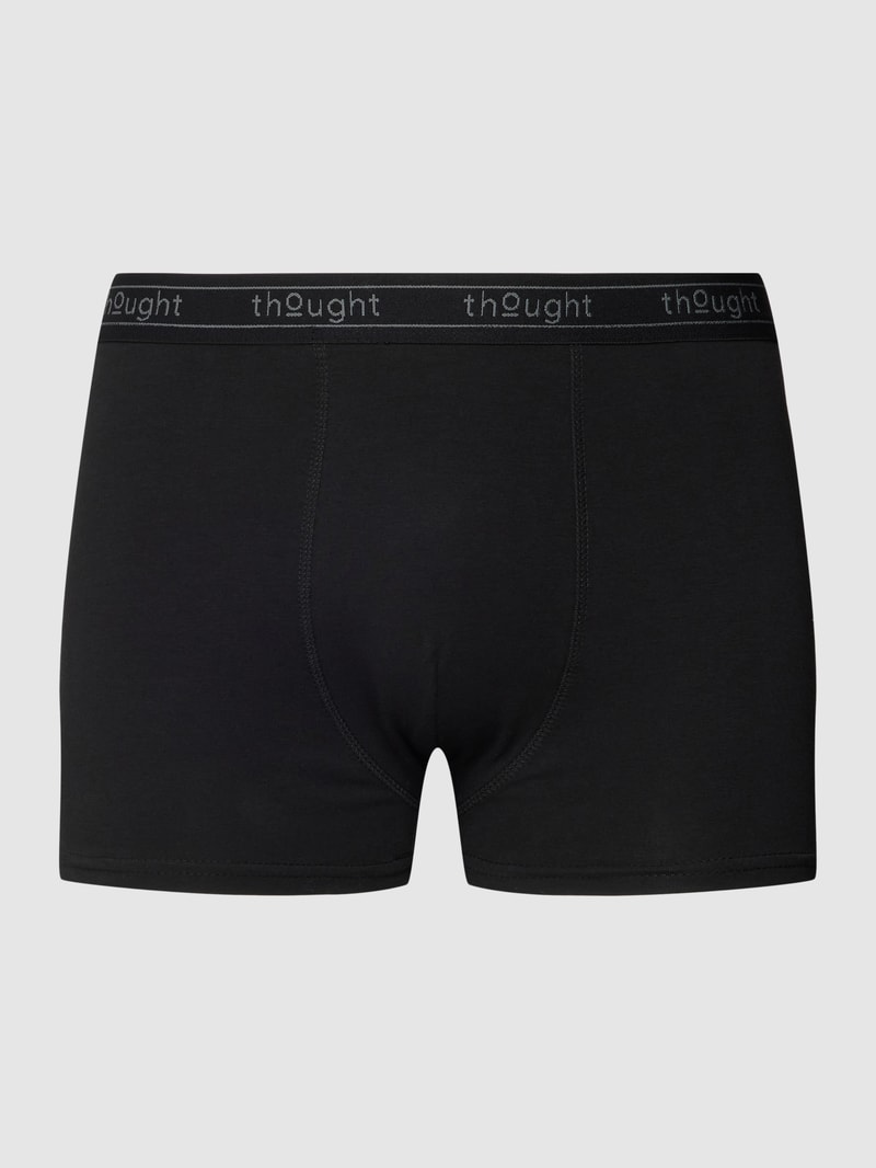 Hipster mit elastischem Logo-Bund in schwarz