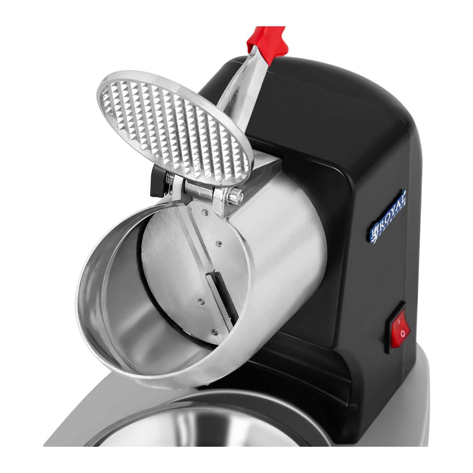 Royal Catering Eiscrusher Ice Crusher - 300 W - 1450 U/min - 0,3 L - ergonomischer Handgriff