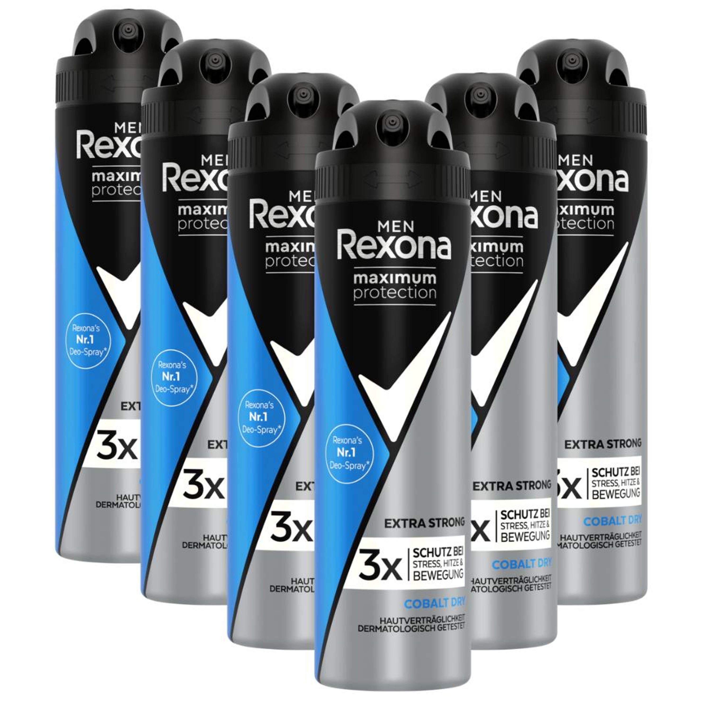 Rexona Deo-Set Rexona Men Maximum Protection Deo Spray Cobalt Dry 6x 150ml