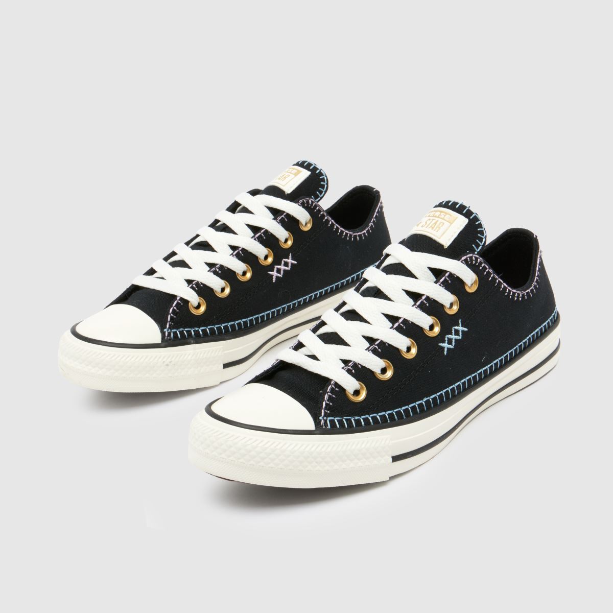 Converse All Star Ox Crafted Stitch cipők fekete színben