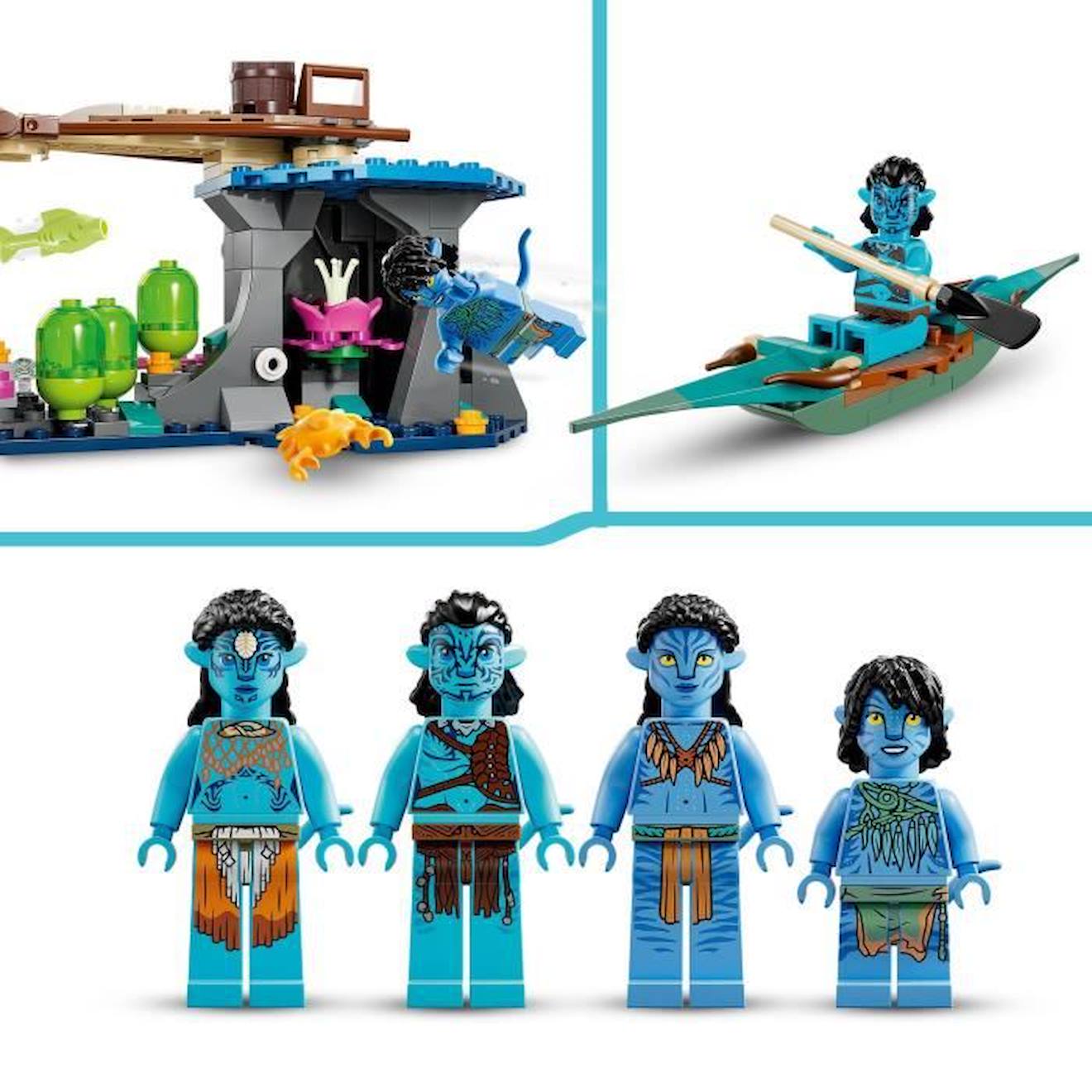 LEGO® Avatar 75578 Le Village Aquatique de Metkayina, Jouet, avec Village, Canoë, Pandora blanc