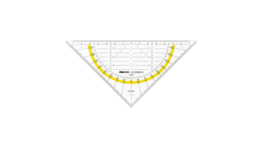 ARISTO Geometrie-Dreieck mit Ordnerleiste 16cm