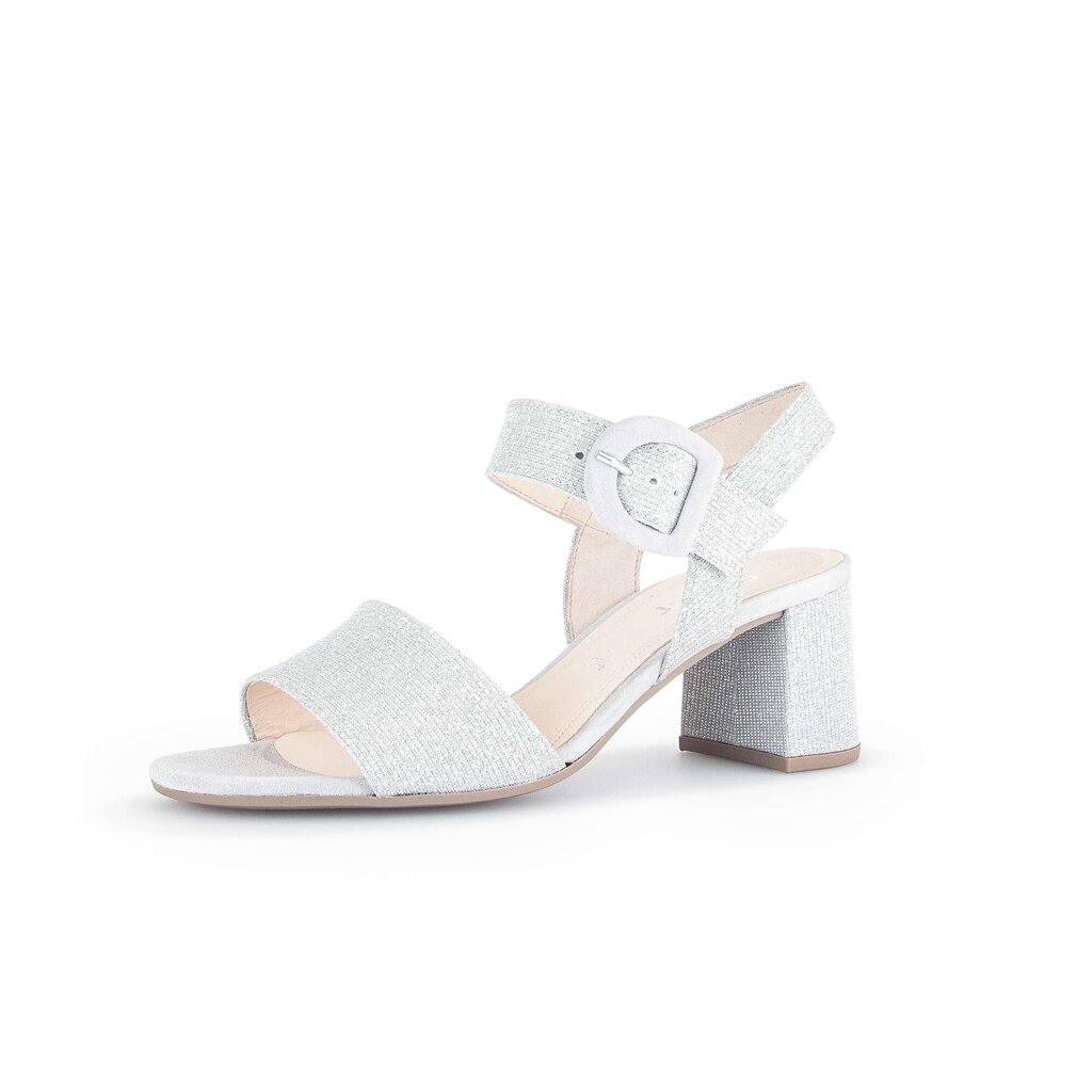 Gabor fashion Riemchensandale silber