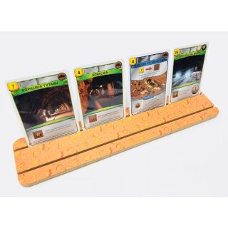 Wooden double card holder (orange)