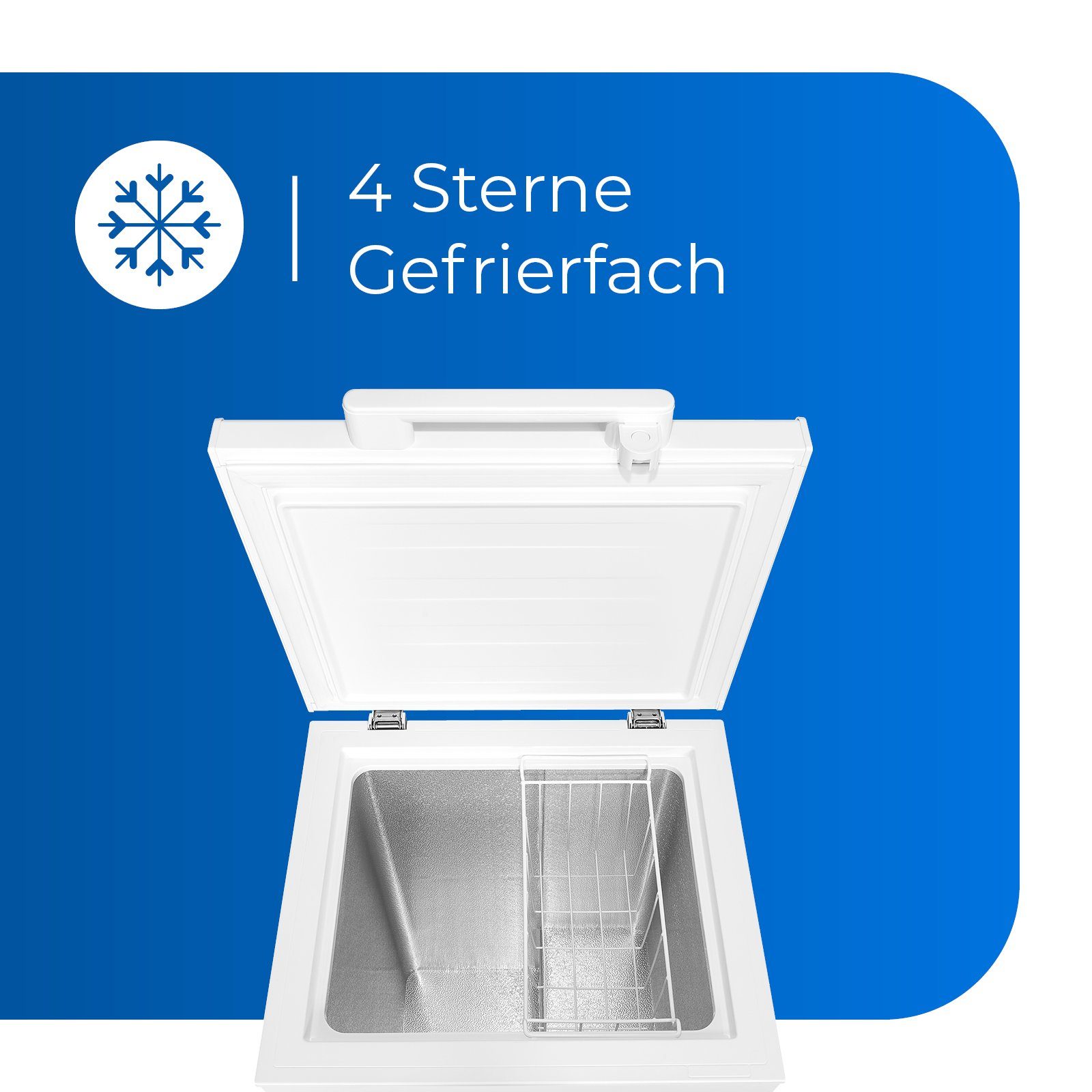 exquisit Gefriertruhe GT100-010E, 54.6 cm breit, 95 l, praktisch und kompakt