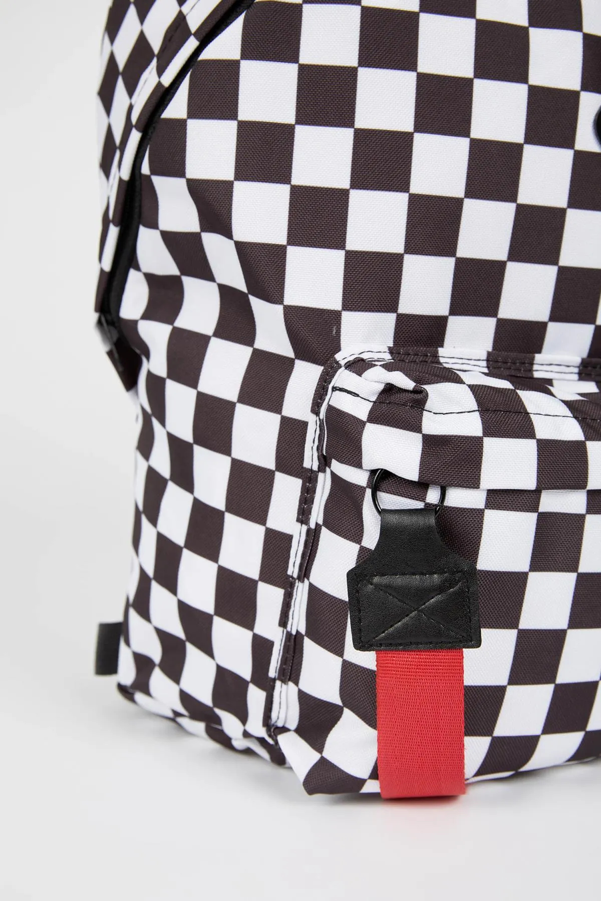 DeFacto  Schulrucksack mit Schachbrettmuster, Unisex, selbstheilend, wasserabweisend V3075azns