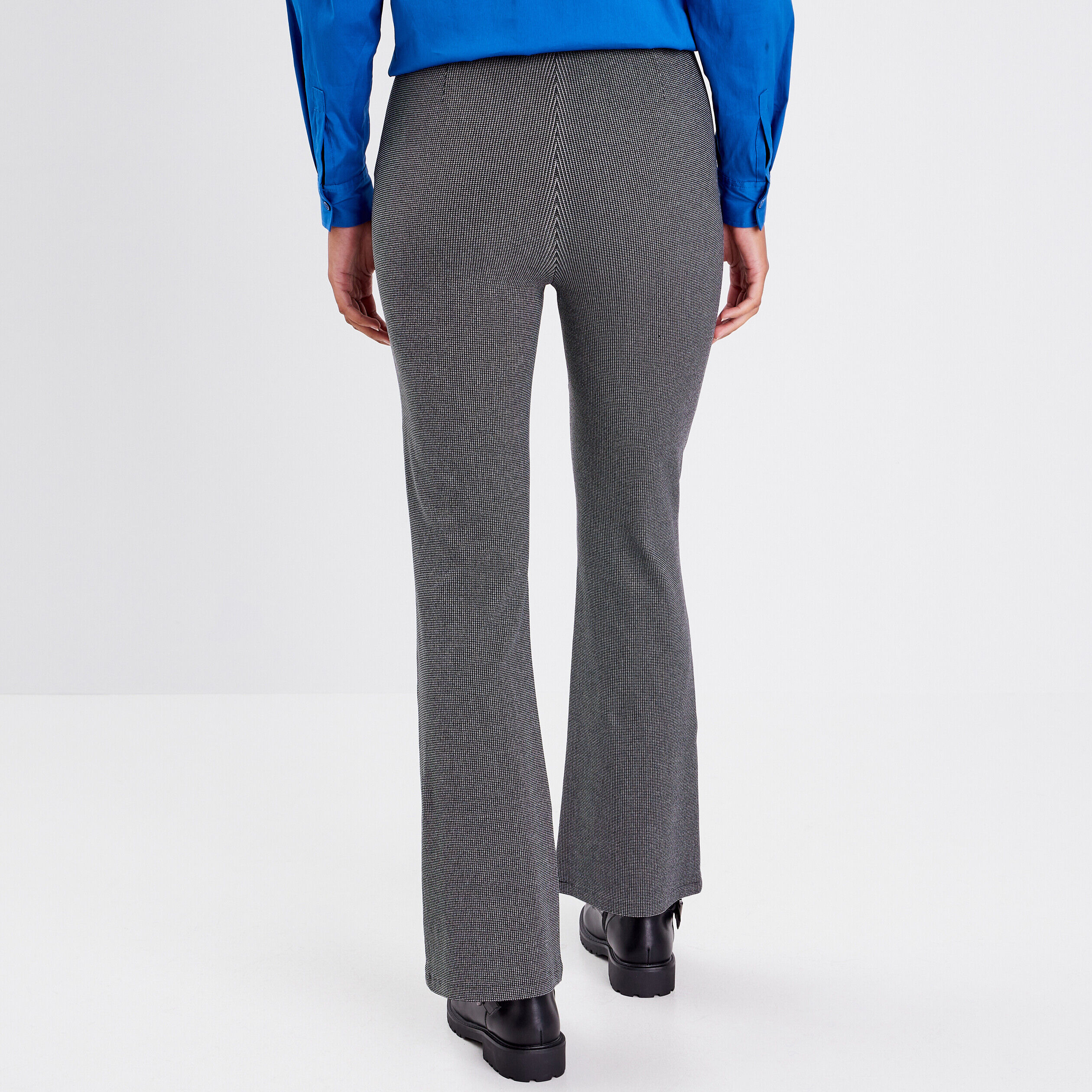 Pantalon bootcut stretch noir femme | Cache Cache