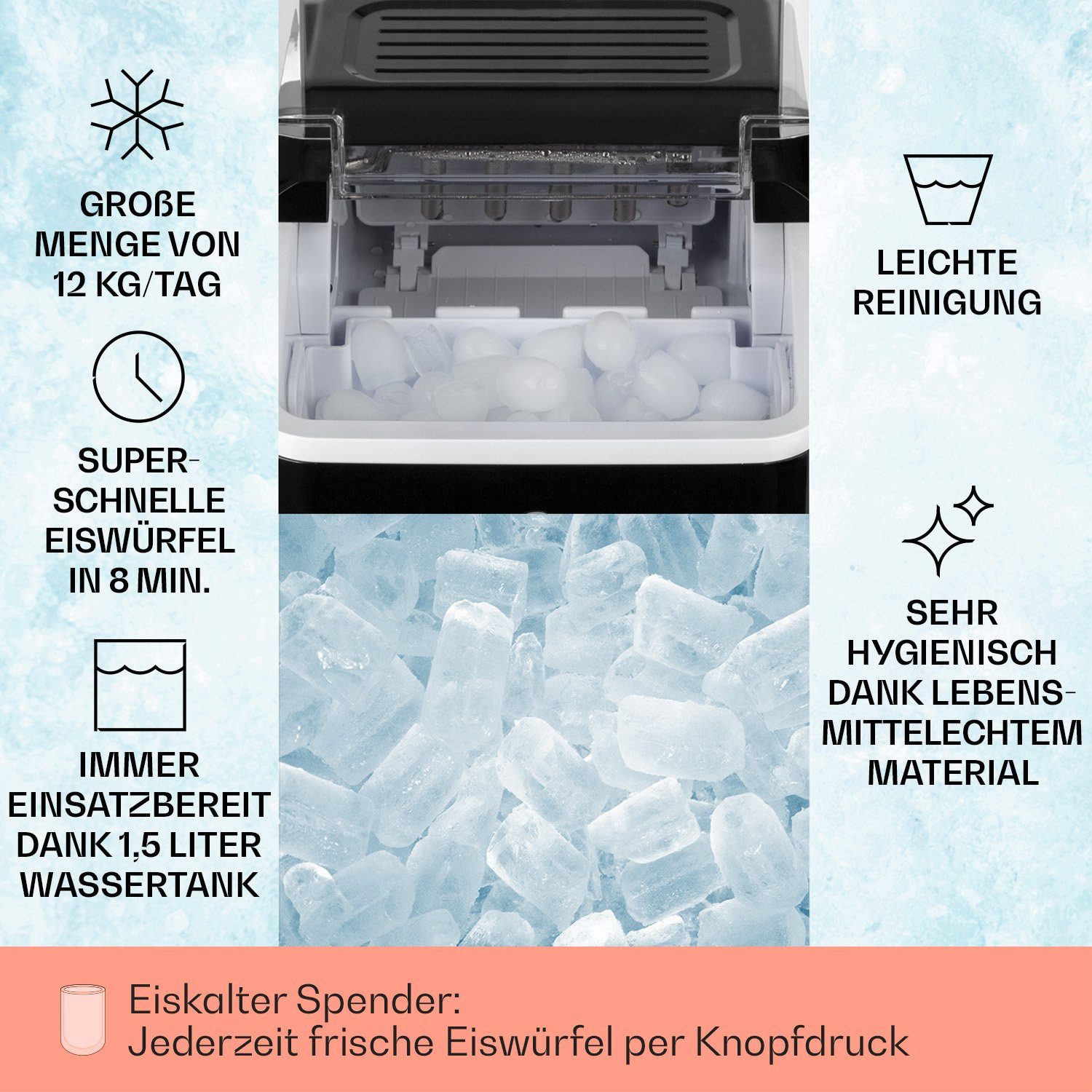 Klarstein Eiswürfelmaschine ChillOut