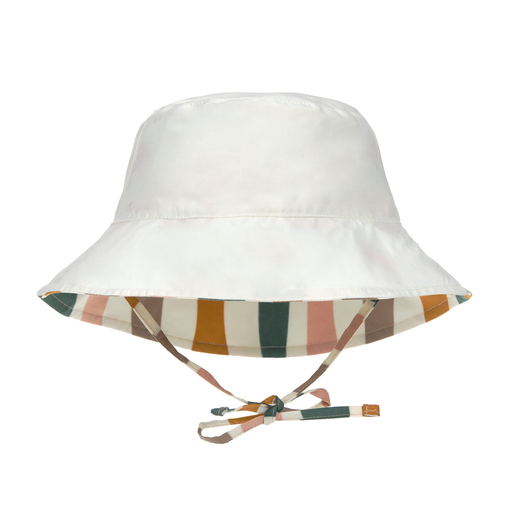 Sonnenhut Kinder (UV Schutz) - Wellen, Pink Weiß